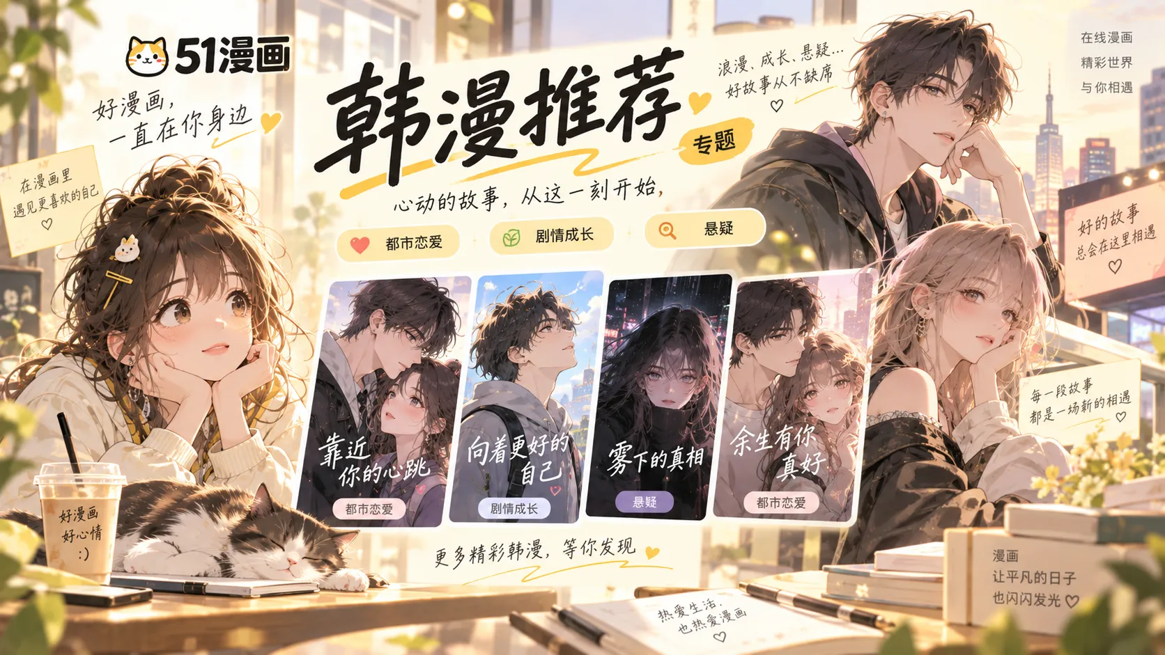 月台花店封面，高口碑完结漫画专题书单