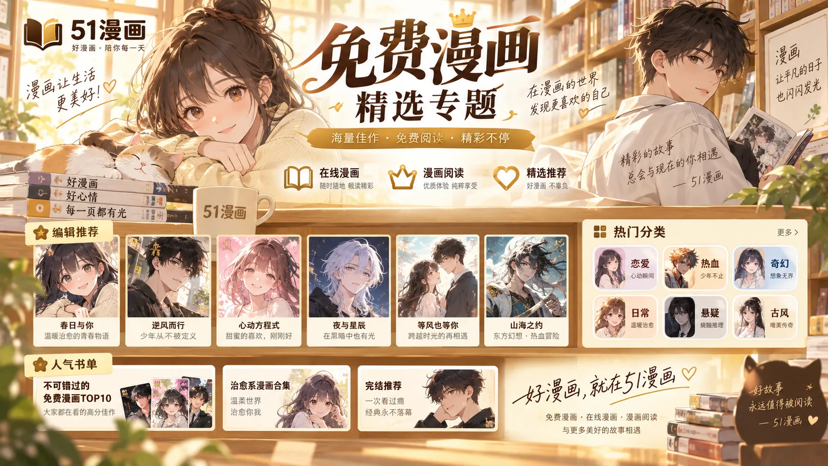 山海邮局封面，51漫画编辑精选书单专题