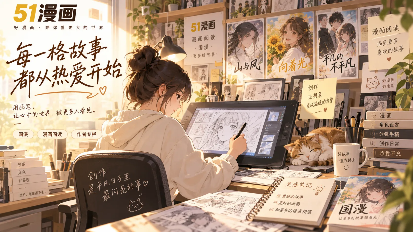 漫画作者故事与创作幕后