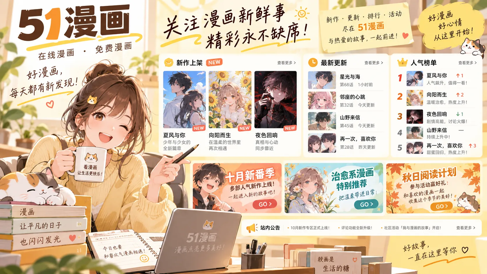 雾港列车封面，51漫画今日更新与新章追踪焦点